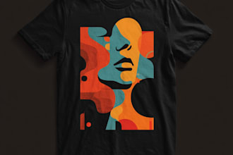 create modern and minimal custom tshirt designs