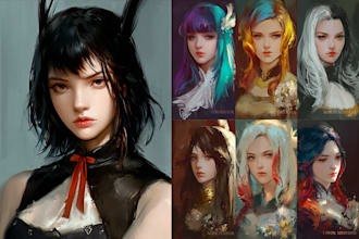 draw your characters and fanart in semi realistic art