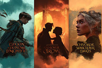 design fantasy, romance and sci fi book covers