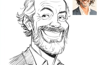 draw cartoon caricature headshot avatar