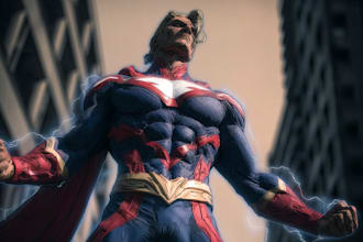 design cool superhero character im really good at this