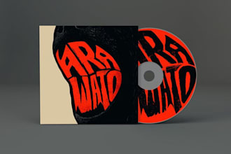 design custom album cover art and animated 3d logo  for music branding