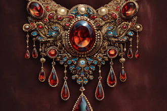 design jewelry hand sketches for you