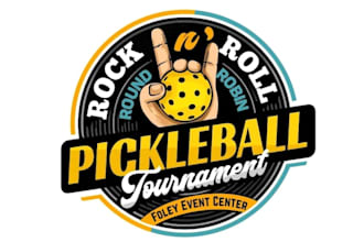 design a modern pickleball logo with unlimited revisions