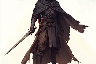 draw your dnd character art