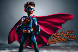 draw superhero character for you