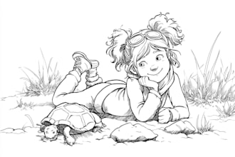 children book and coloring book pages for children