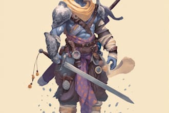 design a dnd character art and dnd character art