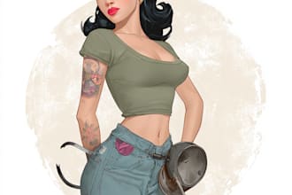 make a pin up girl and pin up girl
