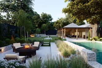 do landscape design, garden design, backyard, pool and terrace