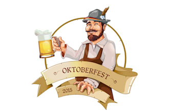 make different oktoberfest mascot logo  with express delivery