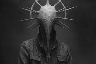 do monster character illustration metal fantasy horror dark art dnd scary ugly