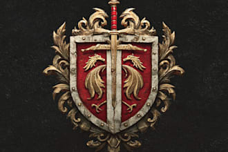 design medieval, fantasy, rpg gaming logo