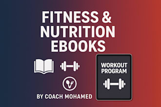 write a nutrition, weight loss and healthy lifestyle ebook