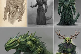 draw fantasy or dnd creatures and monsters