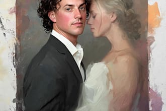make your photo into a digital oil painting portrait art