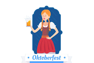 design eye catchy oktoberfest mascot logo with unlimited revisions