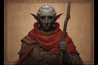 create original dnd or rpg character art mpas party for you