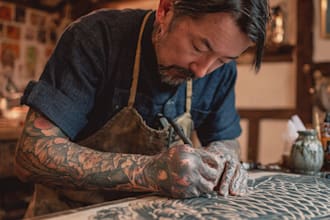 make a traditional japanese irezumi tattoo