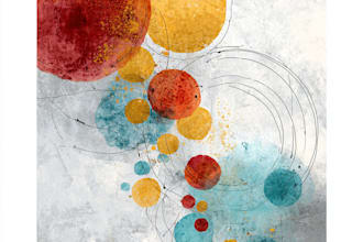 design abstract watercolor canvas wall art