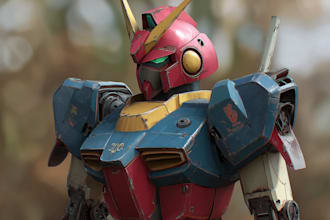 draw mecha, gundam and armor ilustration in my style