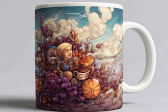 draw a mug or coffee mug design