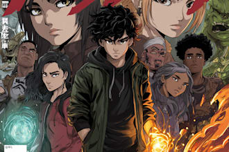 draw a comic book, cover art or manga in anime style