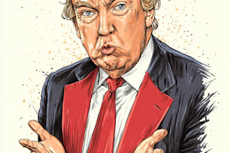 create a political or satirical cartoon