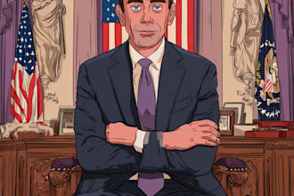 create a political or satirical cartoon