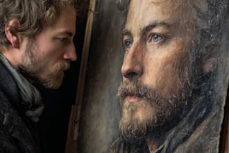 paint a realistic or fantasy portrait