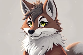 draw custom furry art or your fursona character