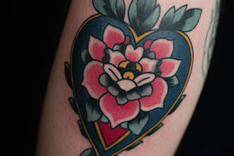 make old school style tattoo design