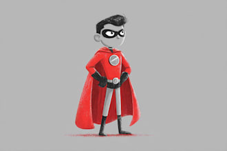 draw you a superhero character