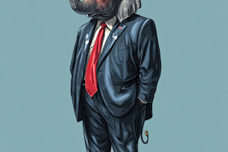 create a political or satirical cartoon