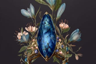create a modern 3d cad jewelry design