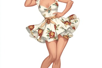 draw a pin up girl and pin up girl illustration