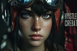 create fantasy, sci fi, character with hyperrealistic style