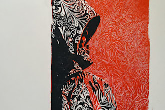 create awesome linocut illustration for your brand