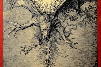 create dark art illustrations in pen and ink