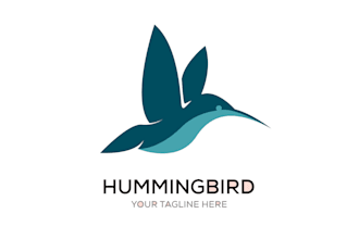 design outstanding bird flying monoline logo  with unlimited revision