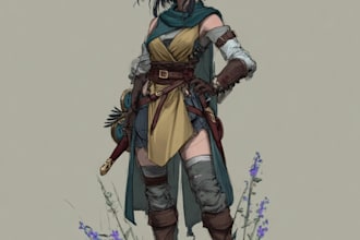 draw your characters fantasy dnd or creatures