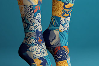 design custom sneakers socks for your brands and streetwear