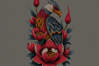 do traditional old school tattoo design