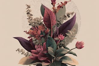 make botanical product illustration