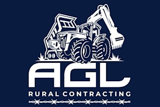 design a minimalist and modern contractor logo