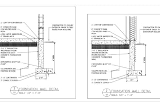 create detailed foundation plan basement plan piled and raft foundation design