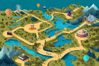 map illustration vector illustration vector map