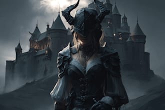 make horror, scifi fantasy illustration