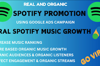 setup ads campaign to grow spotify track, spotify songs promotion