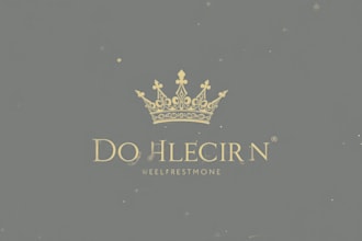 do modern minimalist and luxury, crown, jewelry logo design